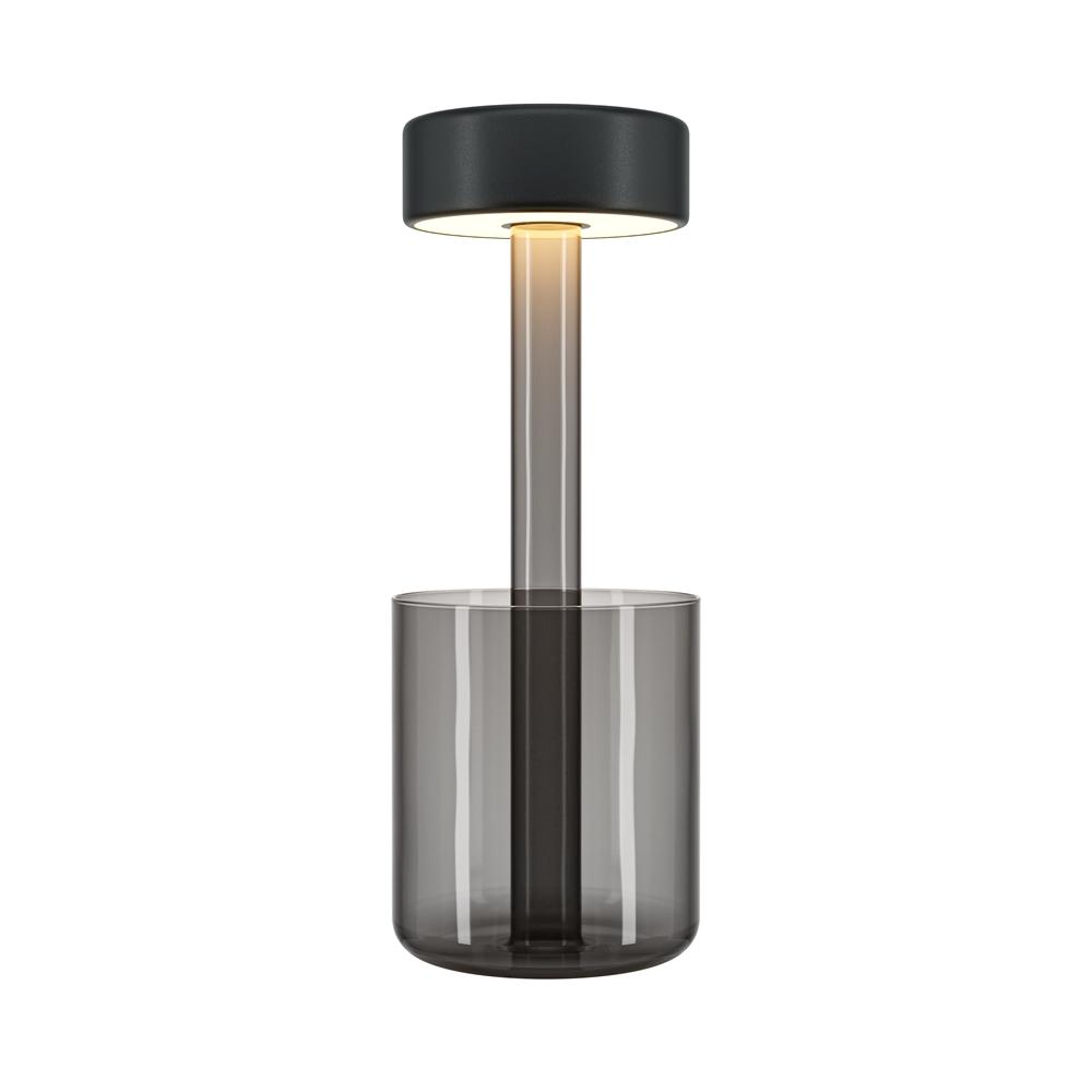 Maytoni Přenosná stolní stmívatelná LED lampa jejíž vzhled navrhla AI, 3W, v. 34,8 cm, 2200K-4000K, IP20 Barva: Černá/Černá