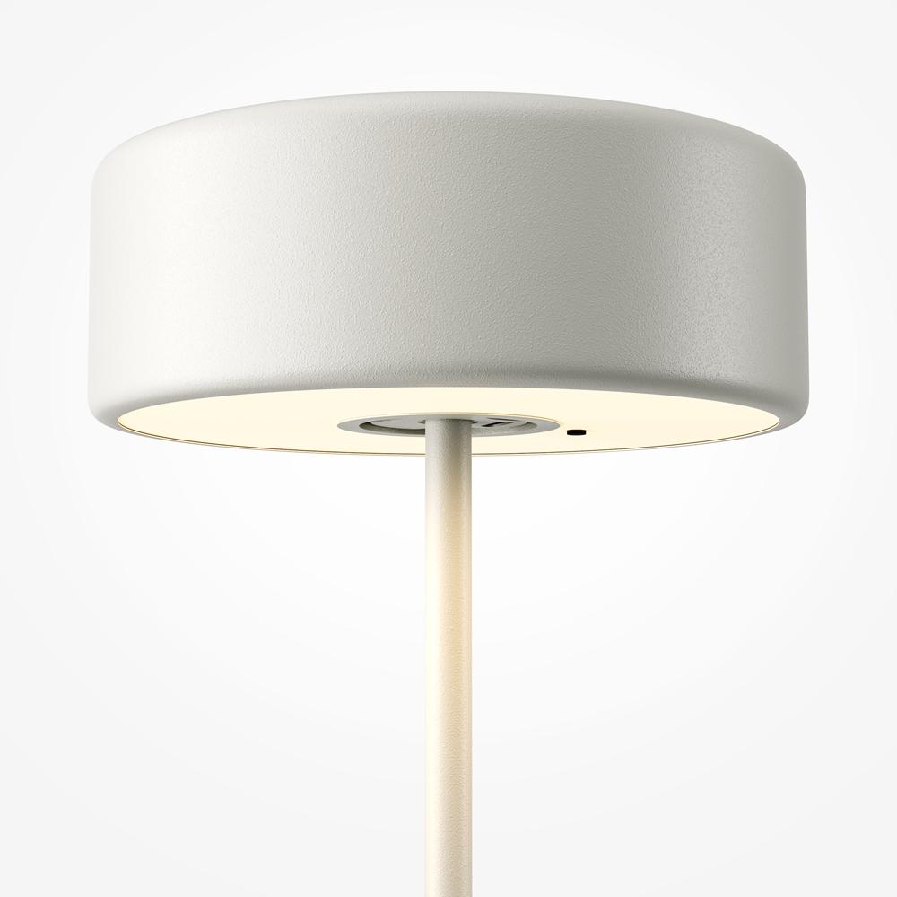 Maytoni Přenosná stolní stmívatelná LED lampa jejíž vzhled navrhla AI, 3W, v. 34,5 cm, 2200K-4000K, IP20 Barva: Bílá