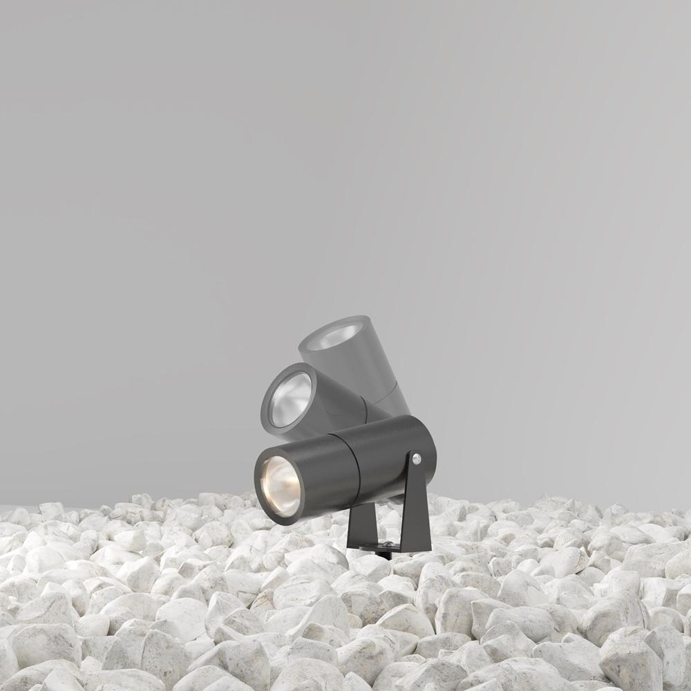 Maytoni Venkovní zapichovací LED svítidlo BERN, 5W, ⌀ 5,5 cm, 3000K, IP65 Barva: Grafit