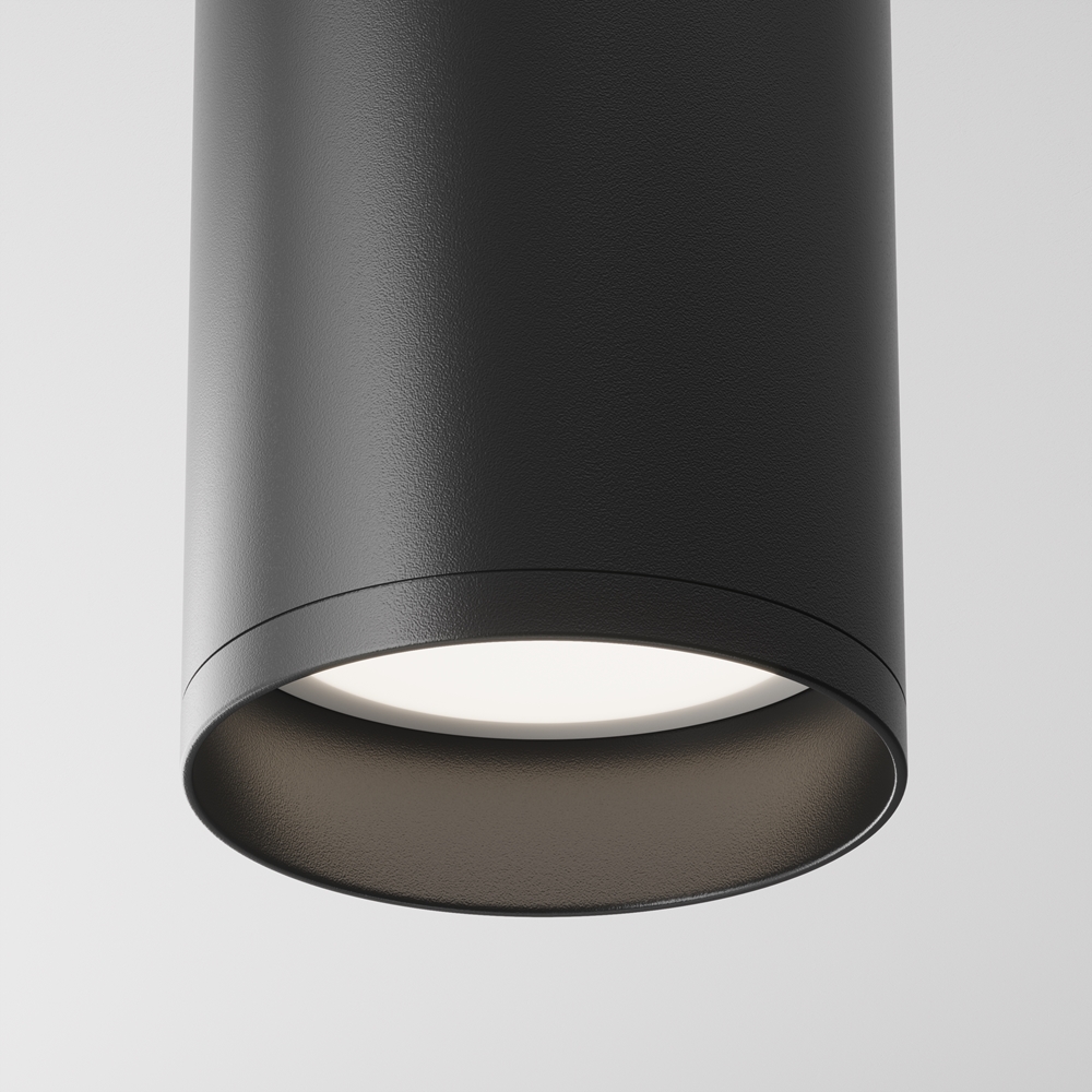 Maytoni Moderní stropní svítidlo FOCUS, v. 13 cm, 1xGU10 Barva: Černá