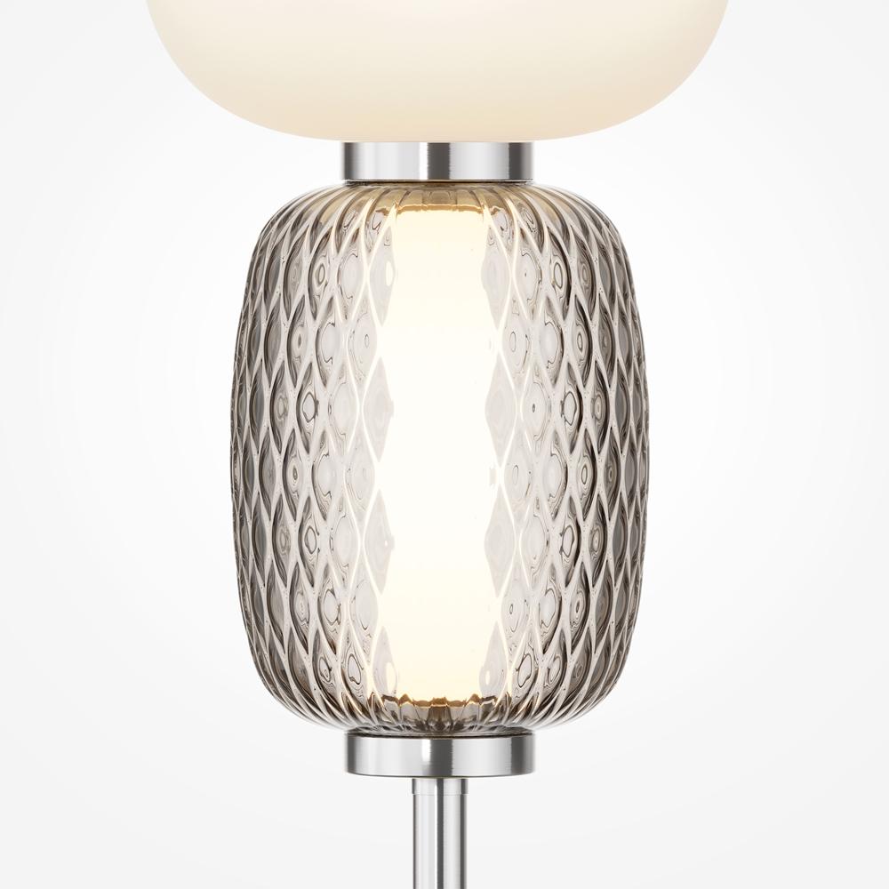 Maytoni Designová stolní LED lampa PATTERN, 28W, v. 67,5 cm, 3000K Barva: Chrom