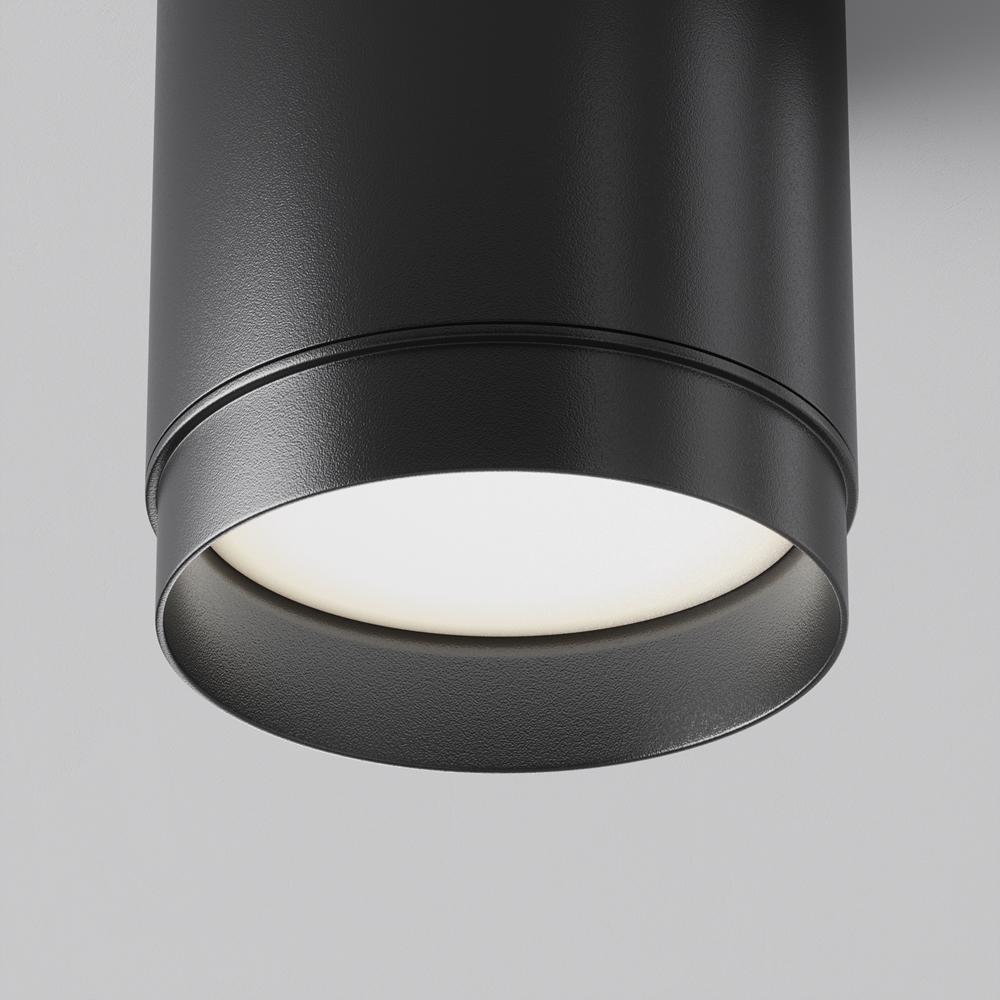 Maytoni Moderní stropní svítidlo POLAR, 15W, 1xGX53, ⌀ 8,2 cm Barva: Černá