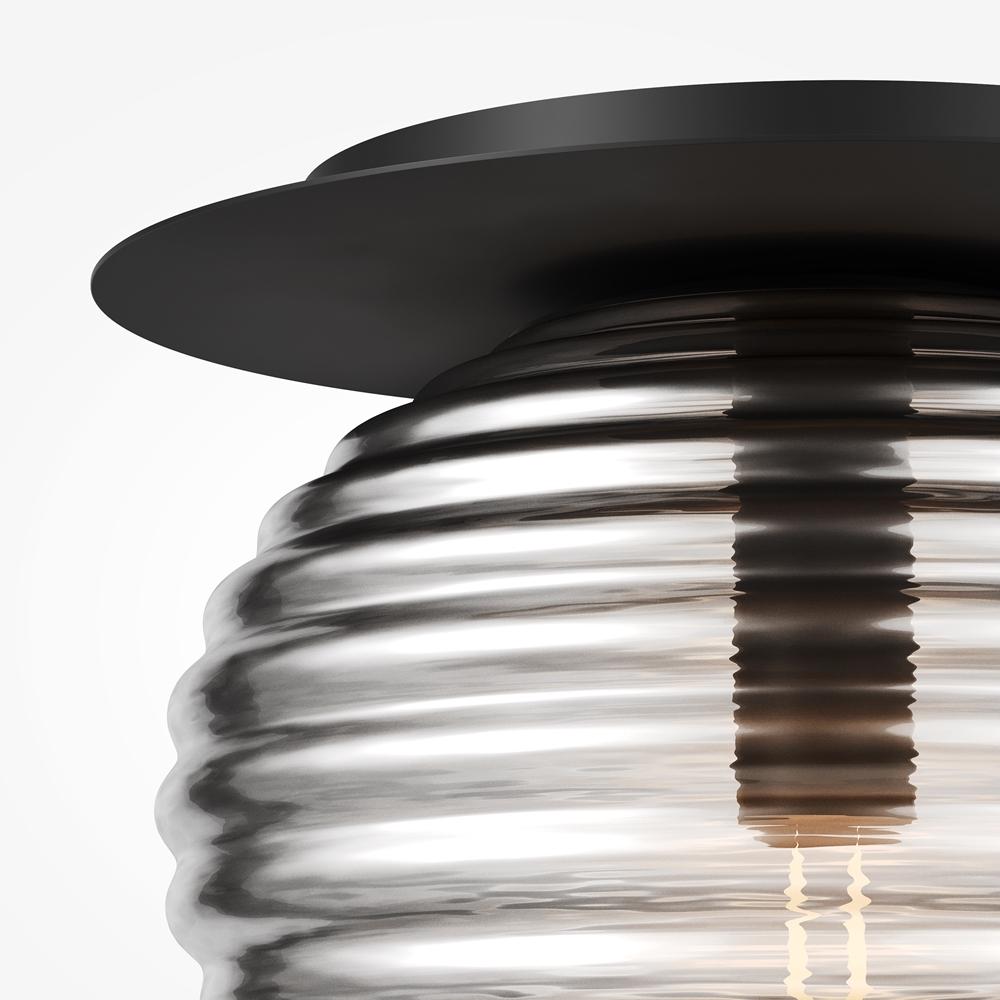 Maytoni Designové stropní svítidlo REELS, 60W, v. 28 cm, 1xE27 Barva: Černá