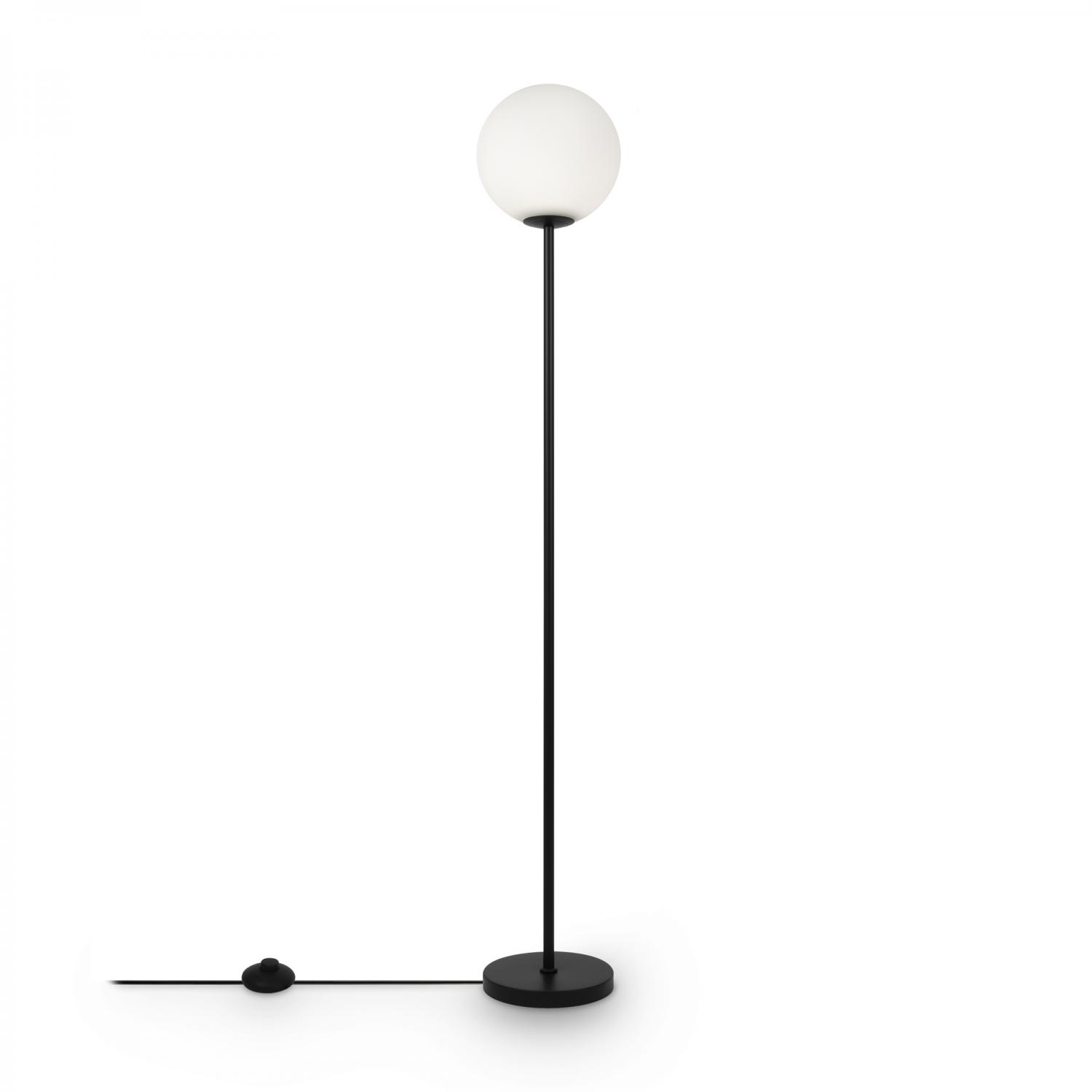 Maytoni Stojací lampa RING, 60W, v. 155 cm, 1xE27 Barva: Černá