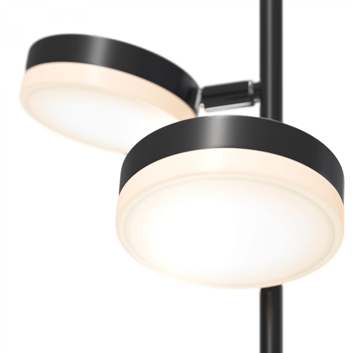 Maytoni Stojací LED lampa FAD, 12W, v. 145 cm, 3000K