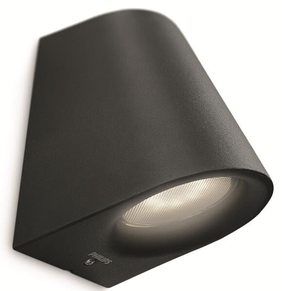 Philips Venkovní nástěnné svítidlo Virga 4W, 2700K,IP44 Barva: Černá