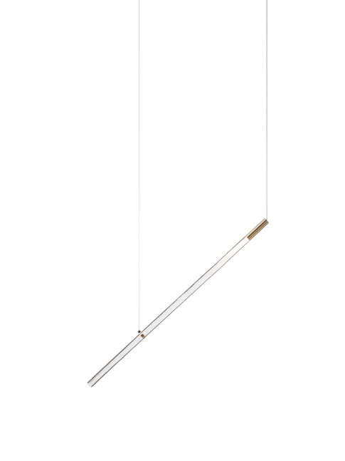 Bomma Luxusní závěsné svítidlo Flare A bez baldachýnu Stmívání, řízení: TRIAC, Povrch Montury: kartáčovaná stříbrná