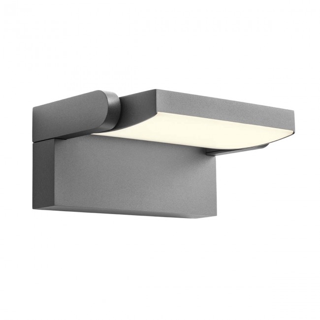 Redo Moderní venkovní nástěnné LED svítidlo FLIP, IP54, š.21,2cm Barva: Antracit