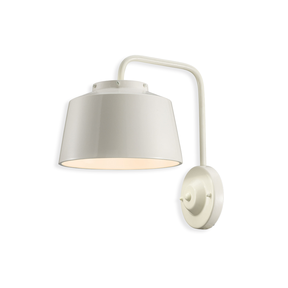 Levně Ferroluce Nástěnné VINTAGE svítidlo 50's, v. 34 cm, 1xE27 Barva: Krémová bílá