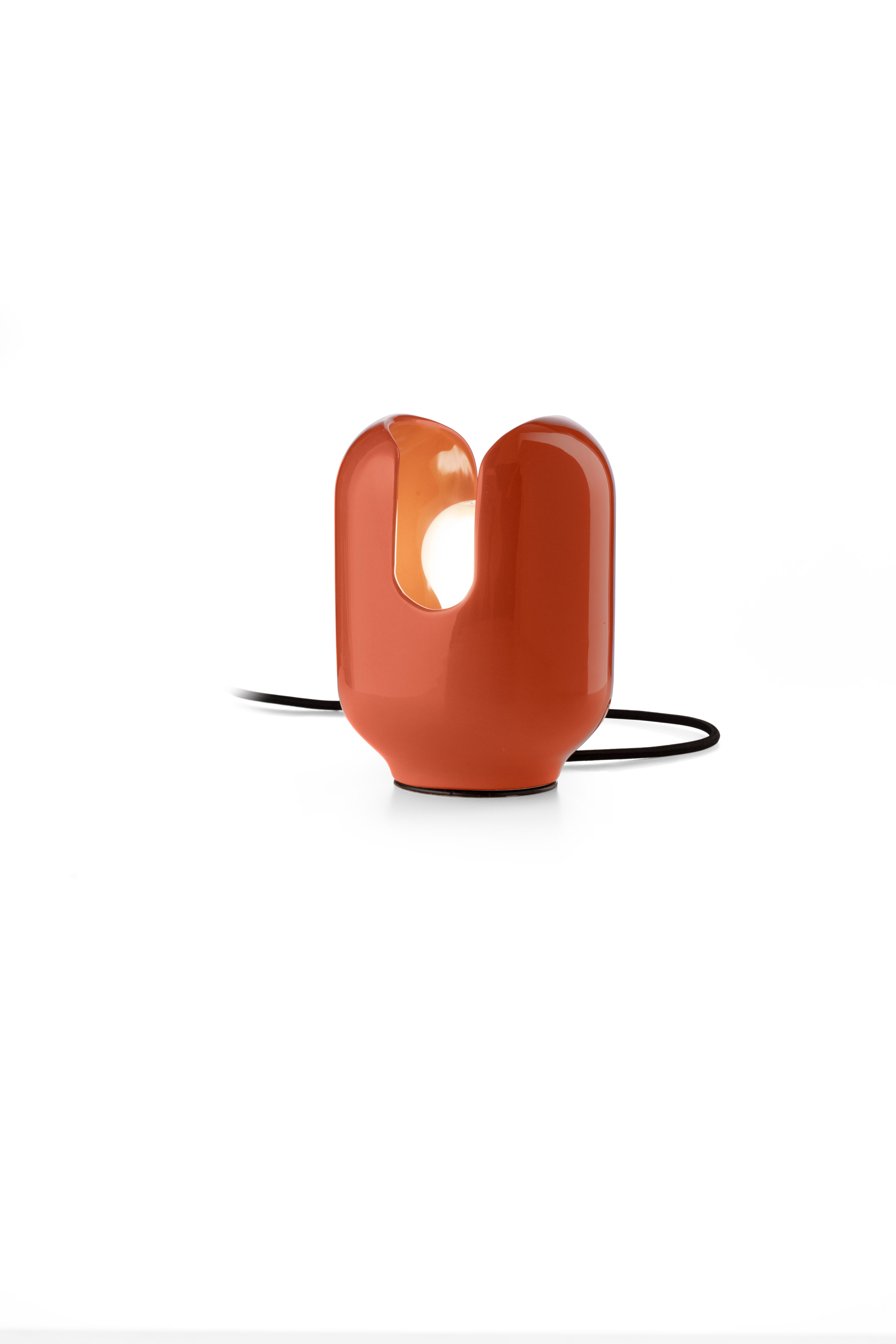 Ferroluce Designová stolní lampa BATUCADA, v. 20 cm, 1xE27 Barva: Oranžová