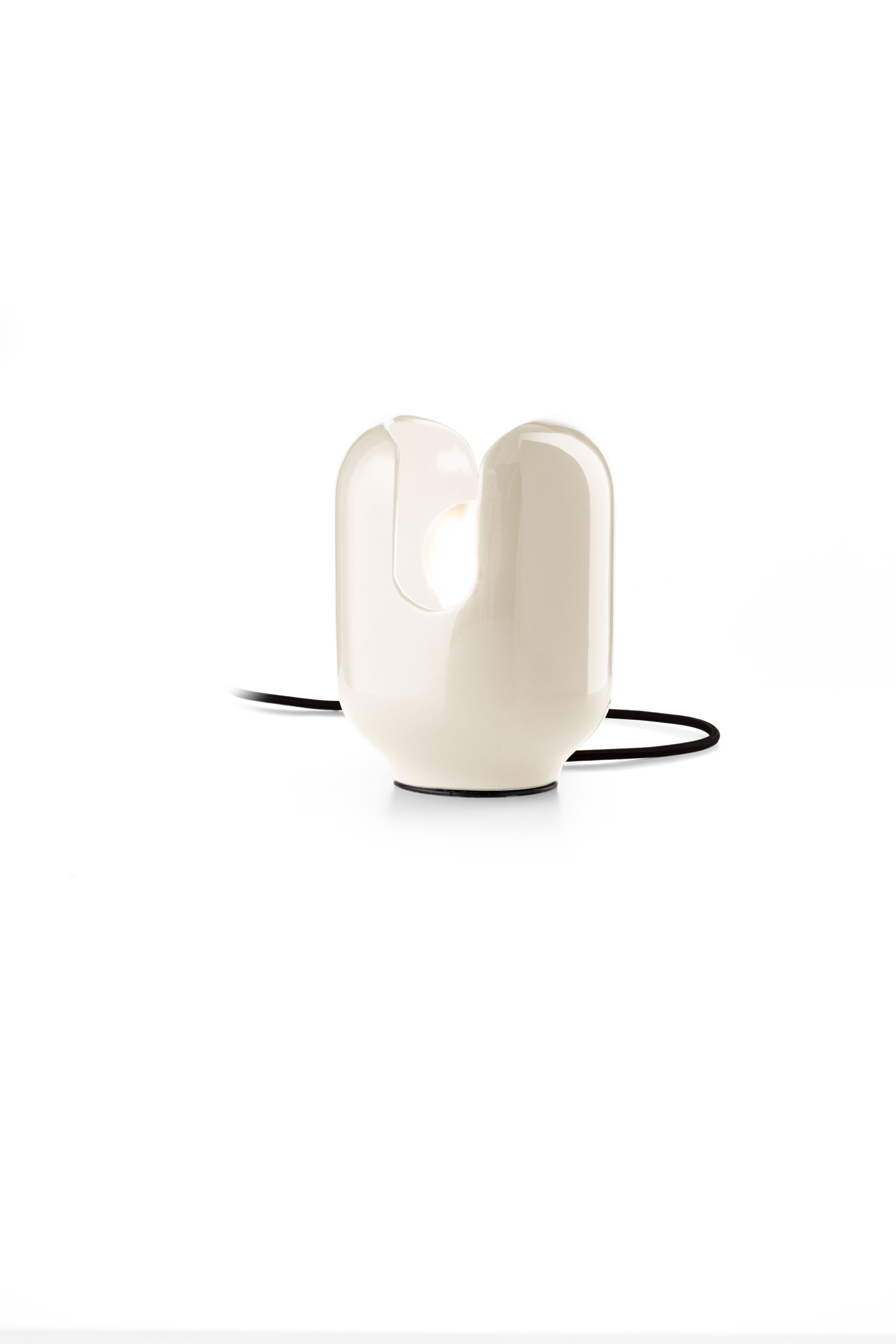 Ferroluce Designová stolní lampa BATUCADA, v. 20 cm, 1xE27 Barva: Bílá