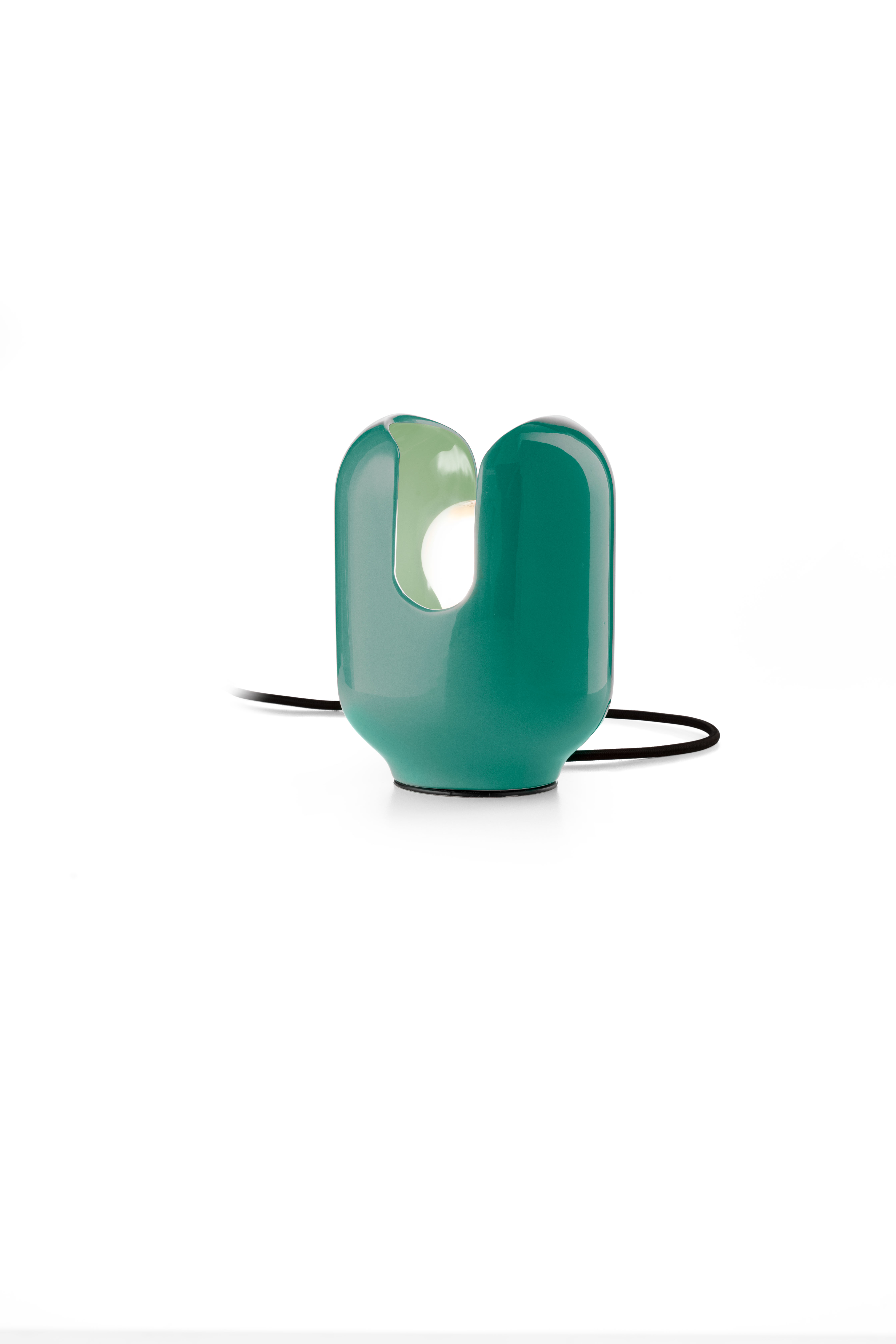 Ferroluce Designová stolní lampa BATUCADA, v. 20 cm, 1xE27 Barva: tyrkysová