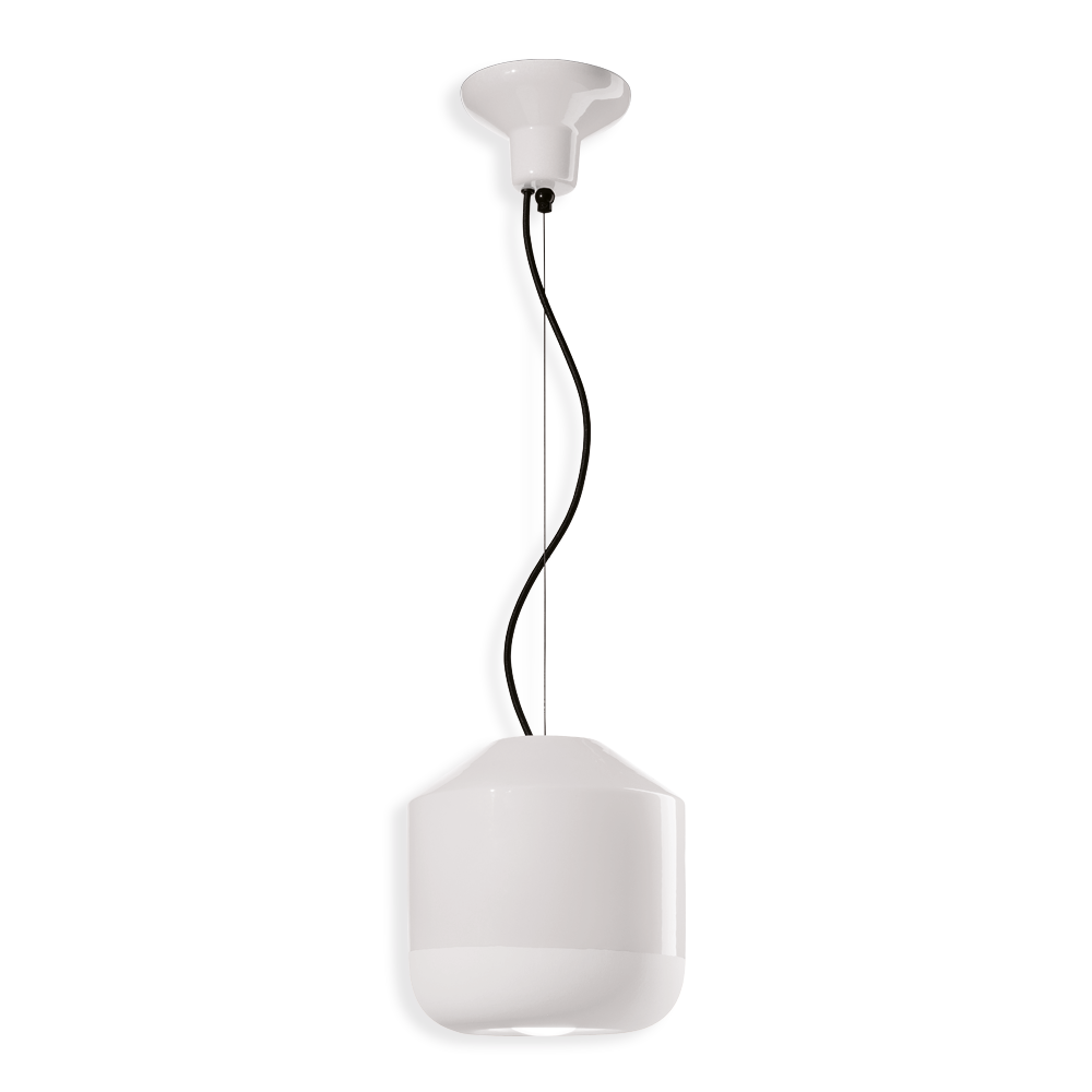 Ferroluce Závěsné svítidlo BELLOTA, ∅ 24 cm, 1xE27 Barva: Bílá