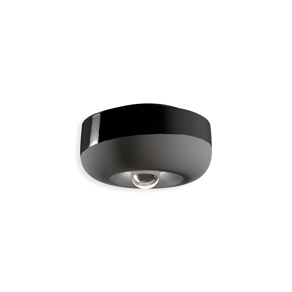 Ferroluce Stropní svítidlo BELLOTA, ∅ 27 cm, 1xE27 Barva: Černá