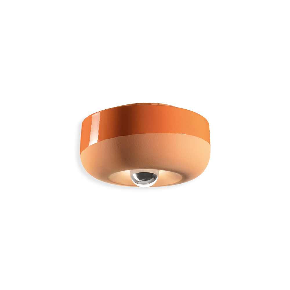 Ferroluce Stropní svítidlo BELLOTA, ∅ 27 cm, 1xE27 Barva: Oranžová