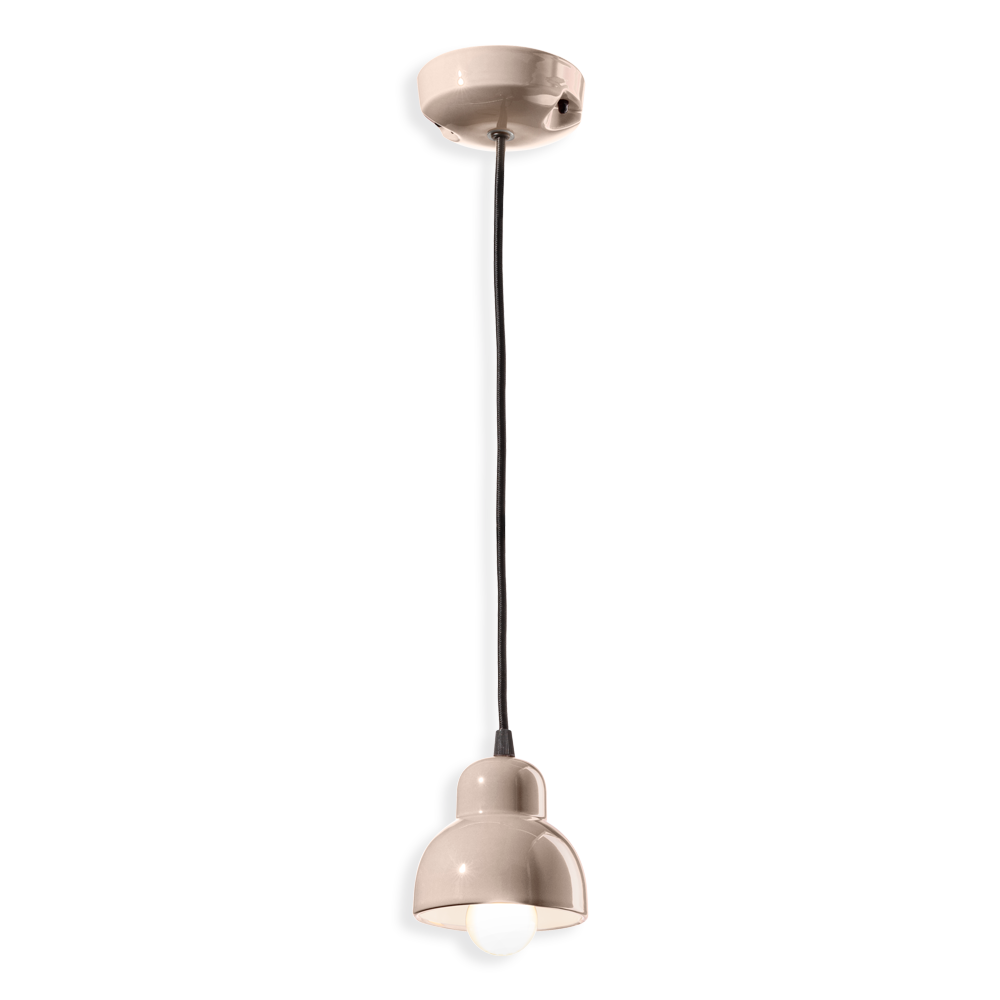 Ferroluce Závěsné svítidlo BERIMBAU, ∅ 11 cm, 1xE14 Barva: písková