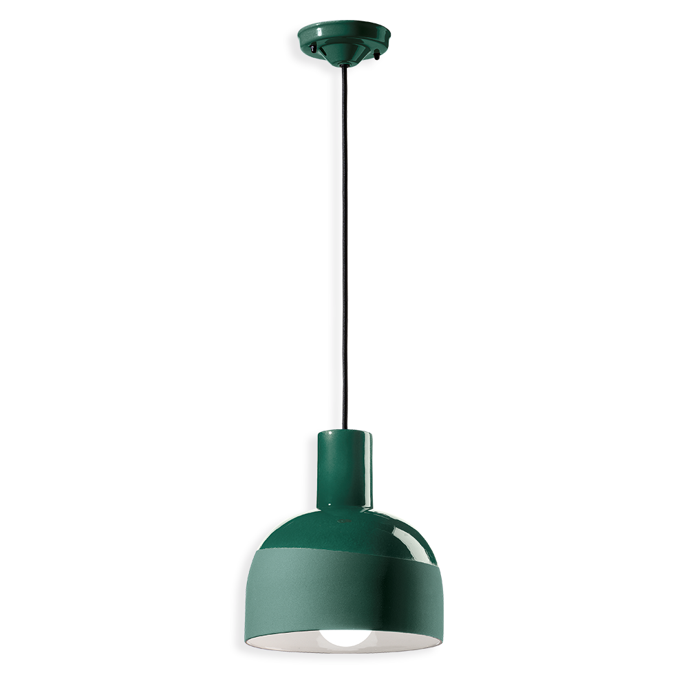 Ferroluce Závěsné svítidlo CAXIXI, ∅ 22,5 cm, 1xE27 Barva: Zelená