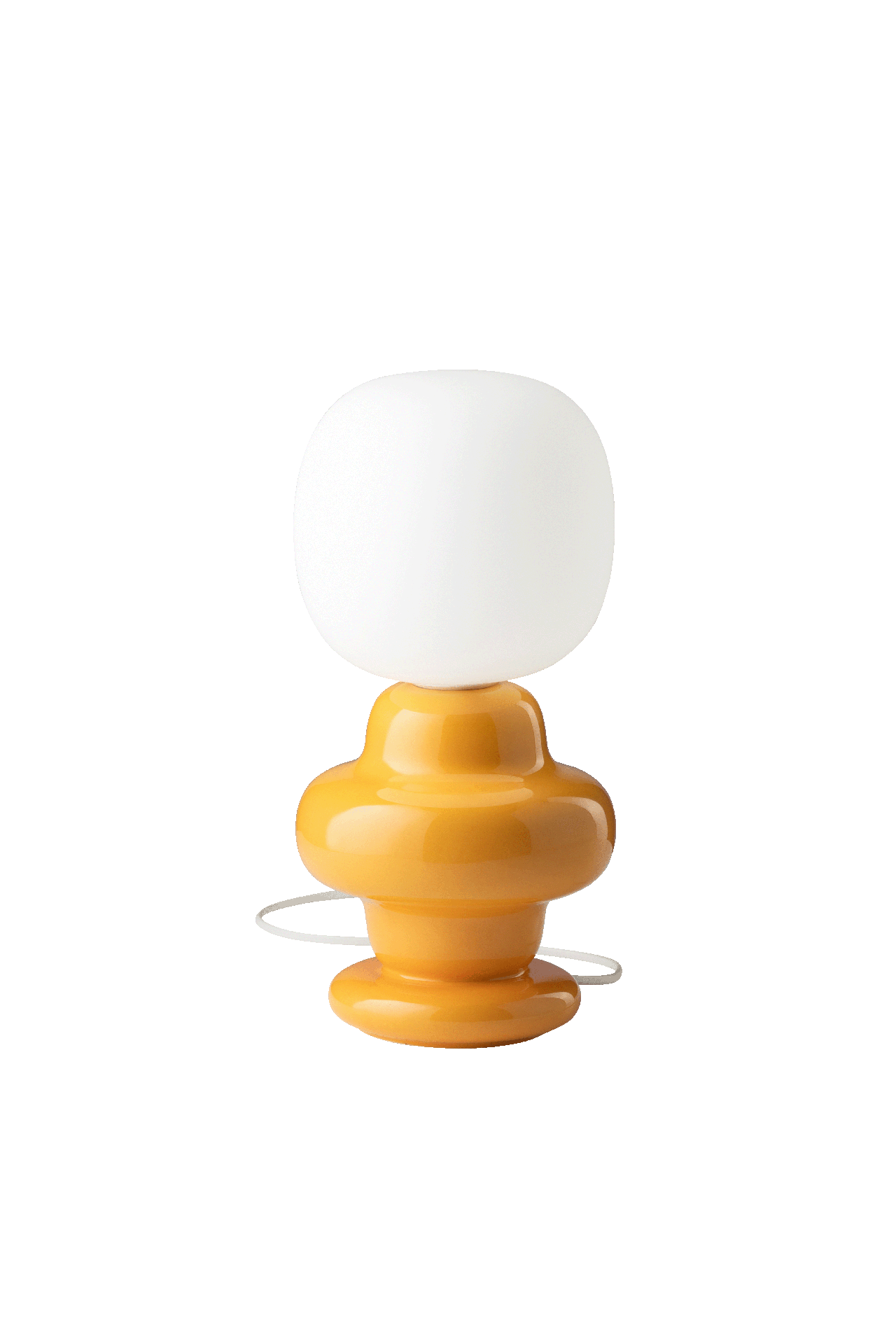 Levně Ferroluce Stolní vintage lampa COPACABANA, v. 35 cm, 1xE14 Barva: Žlutá