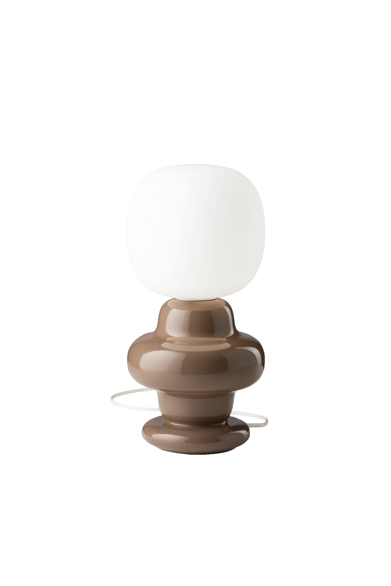 Levně Ferroluce Stolní vintage lampa COPACABANA, v. 35 cm, 1xE14 Barva: Hnědá