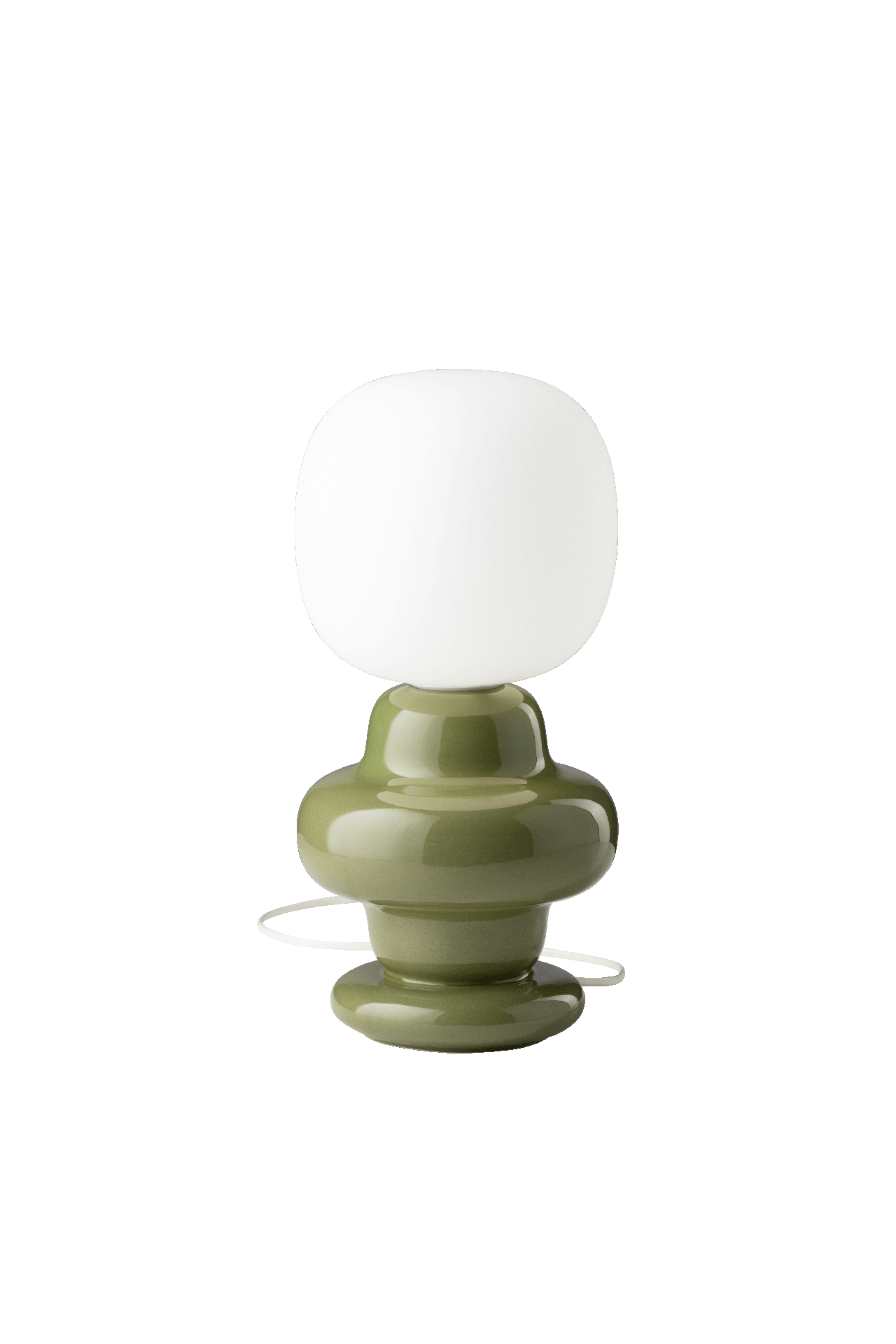 Levně Ferroluce Stolní vintage lampa COPACABANA, v. 35 cm, 1xE14 Barva: Zelená