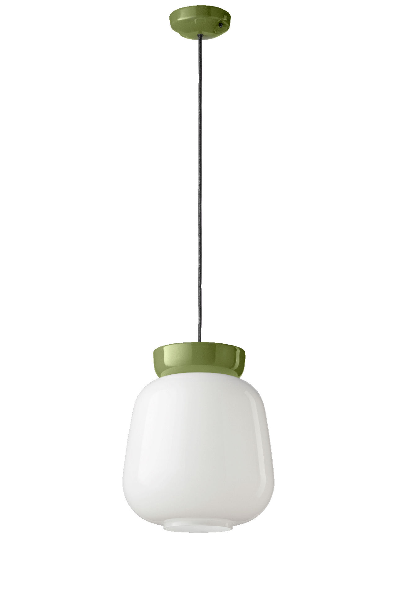 Levně Ferroluce Závěsné svítidlo CORCOVADO, ∅ 29 cm, 1xE27 Barva: Zelená
