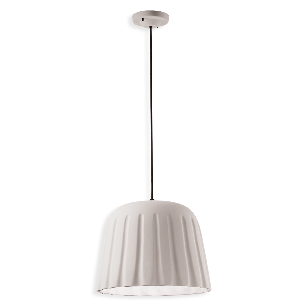 Ferroluce Závěsné svítidlo MADAME GRES, ∅ 40 cm, v. 30 cm, 1xE27 Barva: Bílá