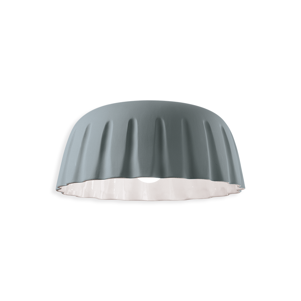 Ferroluce Stropní svítidlo MADAME GRES, ∅ 40 cm, v. 17 cm, 1xE27 Barva: Šedá