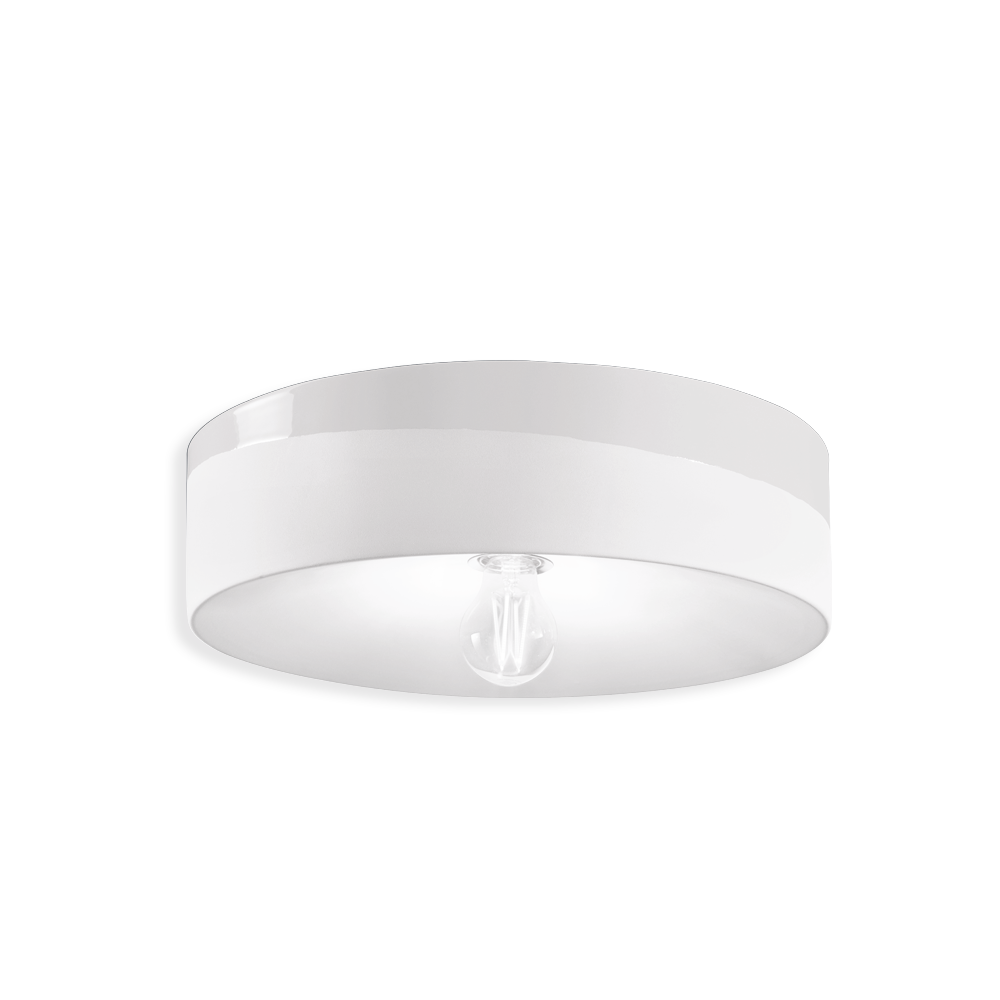 Ferroluce Stropní svítidlo PL, ∅ 40 cm, 1xE27 Barva: Bílá
