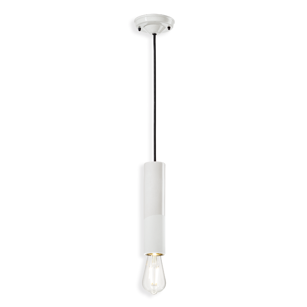 Ferroluce Závěsné svítidlo PL, v. 25 cm, 1xE27 Barva: Bílá