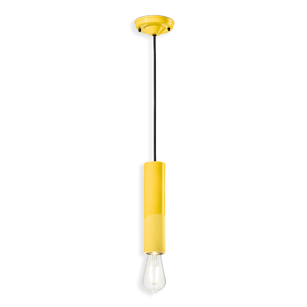 Ferroluce Závěsné svítidlo PL, v. 25 cm, 1xE27 Barva: Citronová žlutá