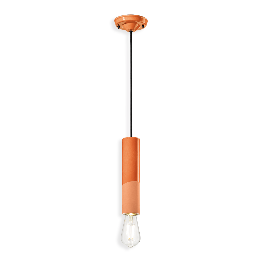 Ferroluce Závěsné svítidlo PL, v. 25 cm, 1xE27 Barva: Oranžová