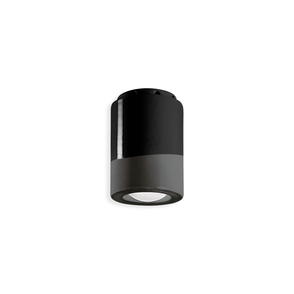 Ferroluce Stropní svítidlo PL, v. 12 cm, 1x E14 Barva: Černá