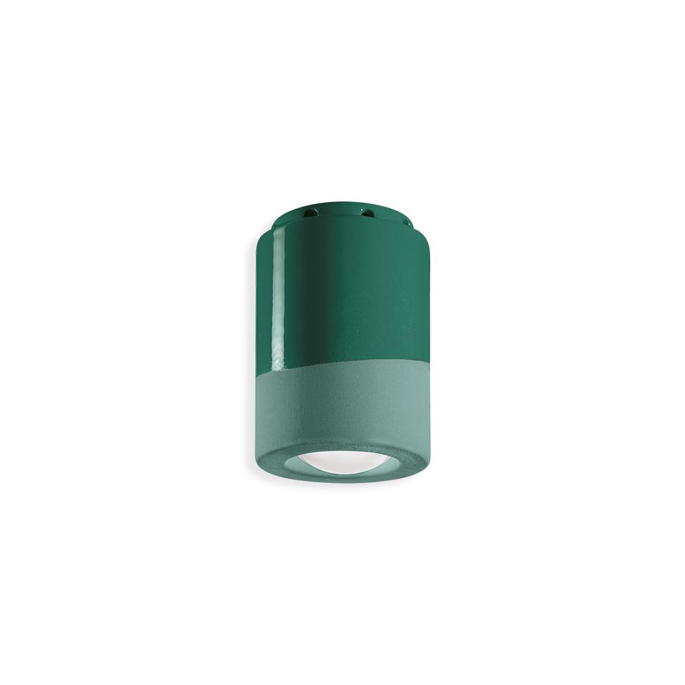 Ferroluce Stropní svítidlo PL, v. 12 cm, 1x E14 Barva: Zelená