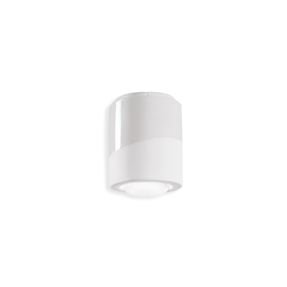 Ferroluce Stropní svítidlo PL, v. 14 cm, 1x E27 Barva: Bílá