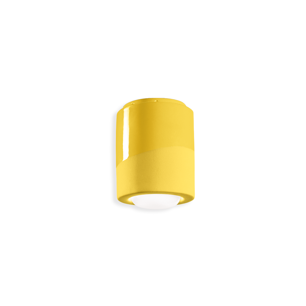 Levně Ferroluce Stropní svítidlo PL, v. 14 cm, 1x E27 Barva: Citronová žlutá