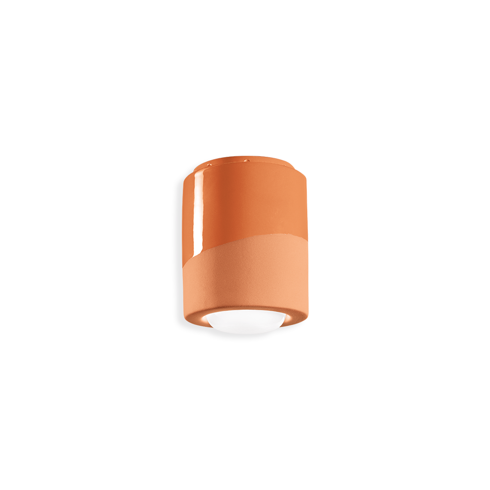 Ferroluce Stropní svítidlo PL, v. 14 cm, 1x E27 Barva: Oranžová