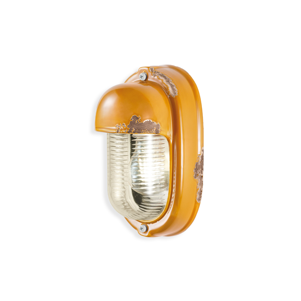 Levně Ferroluce Nástěnné retro svítidlo VINTAGE, v. 24 cm, 1xE27 Barva: Žlutá