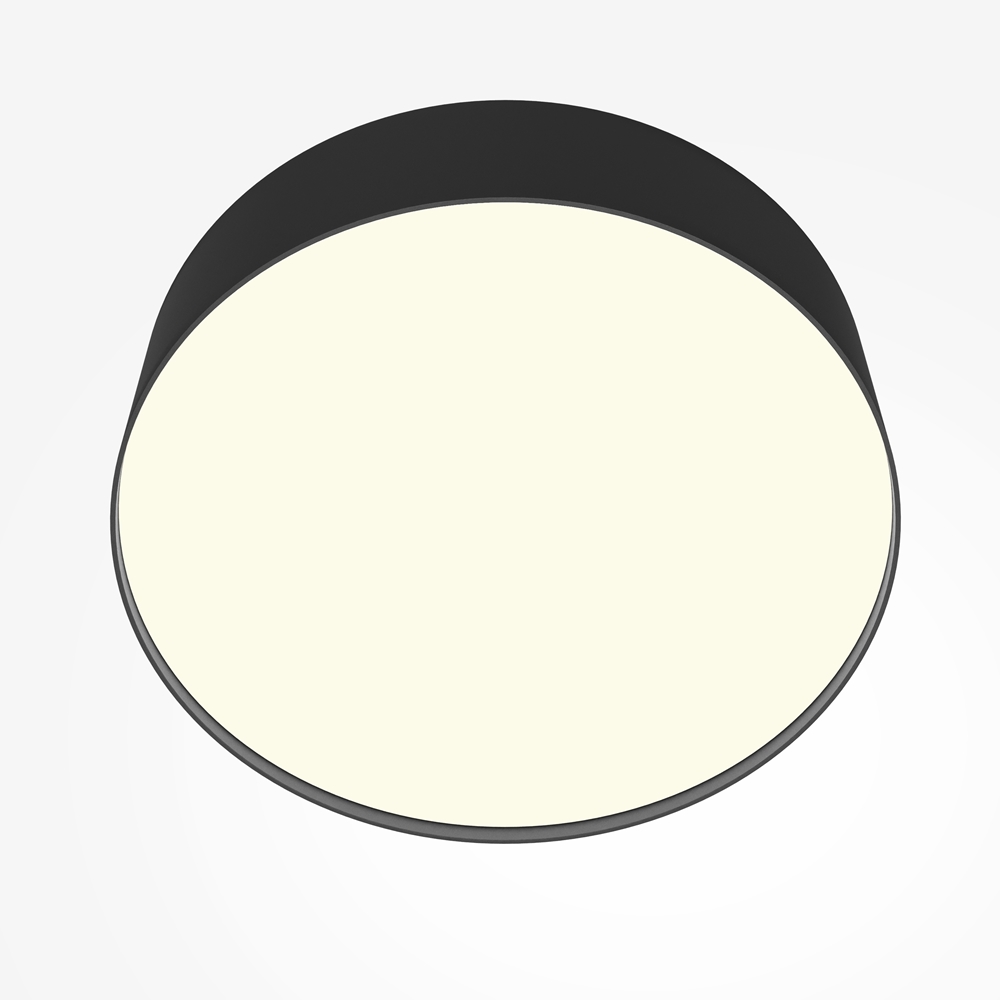 Maytoni Moderní stropní LED svítidlo ZON, 36W, ⌀ 30 cm, 3000K Barva: Černá
