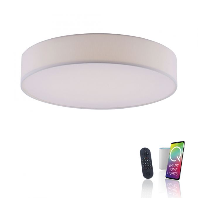 Paul Neuhaus Smart LED stropní svítidlo Q-Kiara ⌀ 58cm, 2700-5000K Barva: Bílá