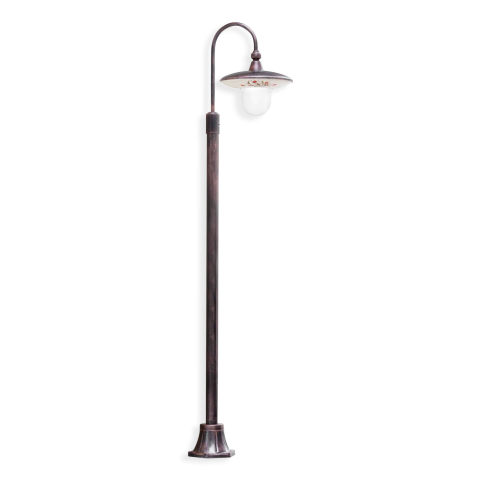 Levně Ferroluce Venkovní stojací vintage lampa CAMPOBASSO, v. 155 cm, 1xE27, IP43