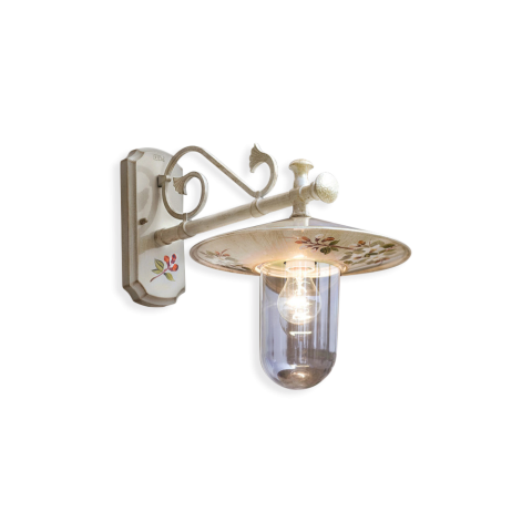 Ferroluce Venkovní nástěnné retro svítidlo GENOVA, v. 45 cm, 1xE27, IP44