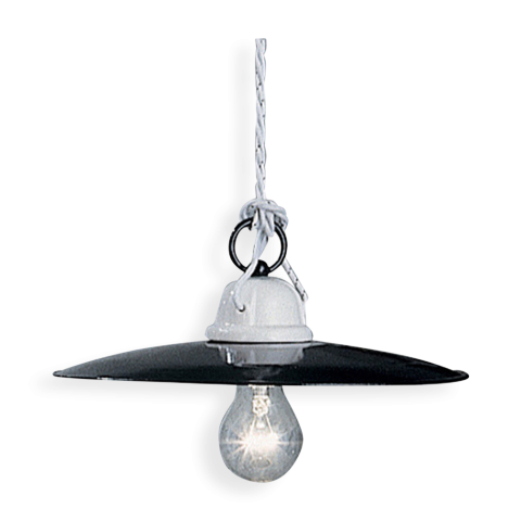 Ferroluce Závěsné retro svítidlo POTENZA, ∅ 25 cm, 1xE27