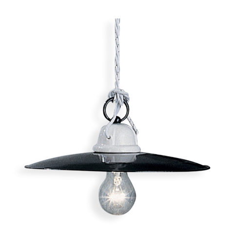 Ferroluce Závěsné retro svítidlo POTENZA, ∅ 30 cm, 1xE27
