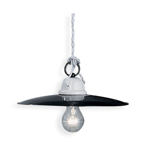 Ferroluce Závěsné retro svítidlo POTENZA, ∅ 35 cm, 1xE27