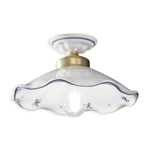 Levně Ferroluce Stropní vintage svítidlo BELLUNO, ∅ 30 cm, 1xE27