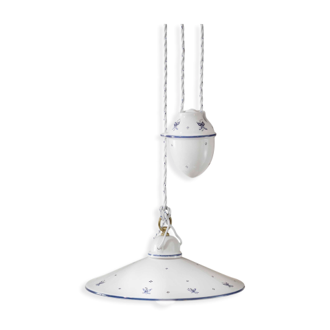 Ferroluce Závěsné svítidlo s kladkou ASTI, ∅ 35 cm, 1xE27