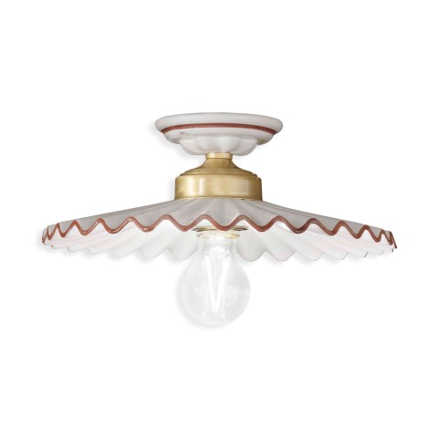 Ferroluce Stropní retro svítidlo L'AQUILA, ∅ 31 cm, 1xE27