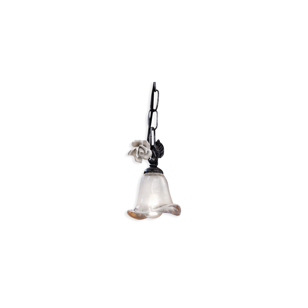 Ferroluce Závěsné retro svítidlo SIENA, ∅ 11 cm, 1xE14