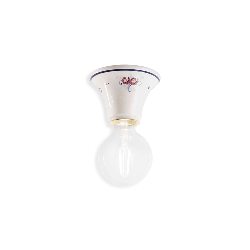 Levně Ferroluce Stropní vintage svítidlo TRIESTE, v. 8,5 cm, 1xE27