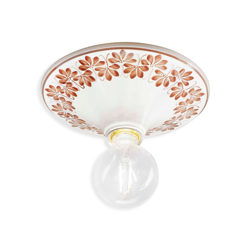 Levně Ferroluce Stropní vintage svítidlo TRIESTE, ∅ 25 cm, 1xE27